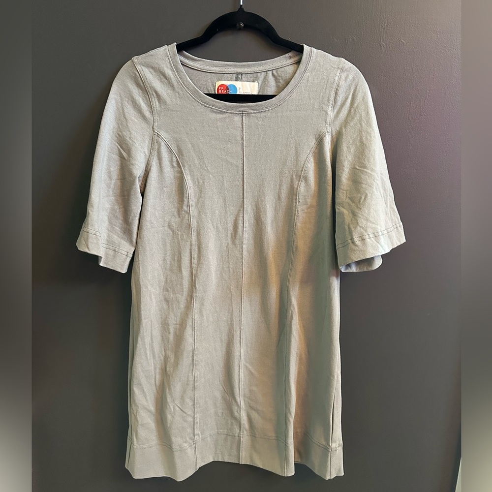 Free People | T-Shirt Dress | FP Beach | Grey | Small‎ | NWOT